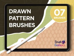 cover image drawn pattern brush set