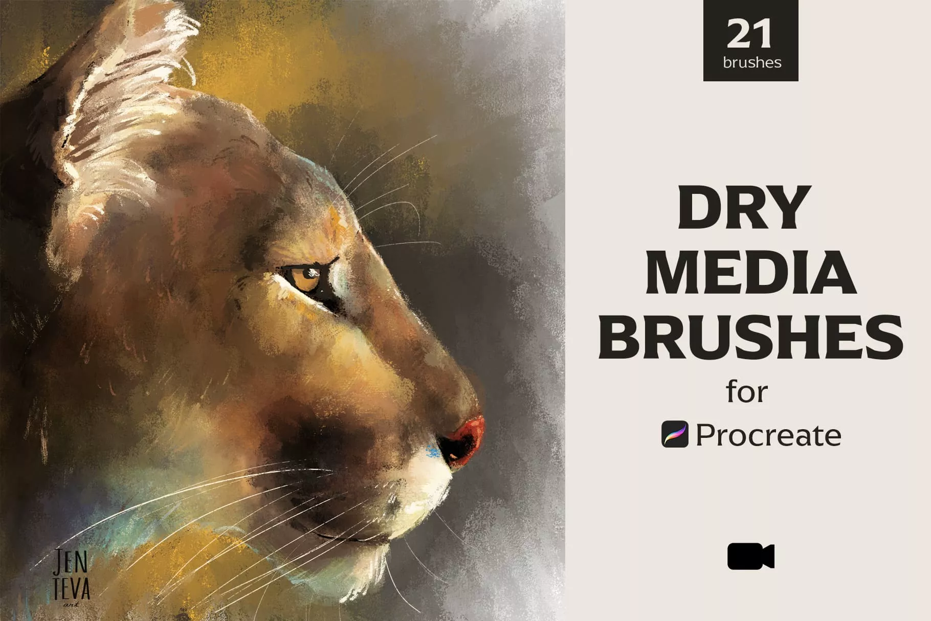 Dry Media Brushes for Procreate