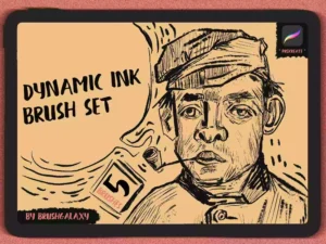 cover image dynamic ink brush set