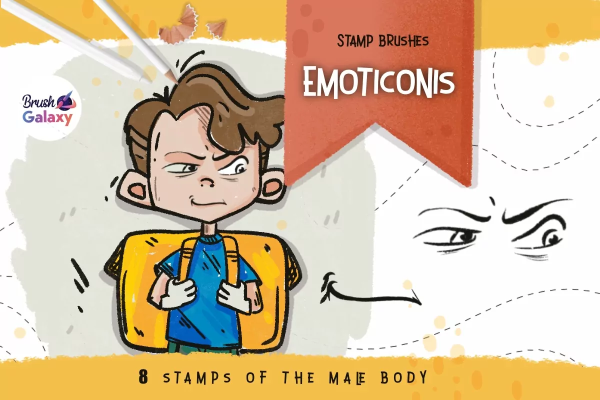 Emoticonis Brush Pack