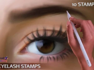 cover image eyelash stamp set