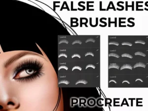 cover image false eyelashes brushes