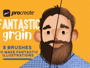 cover image fantastic grain for procreate