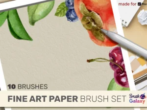 cover image fine art paper brush set vol 2