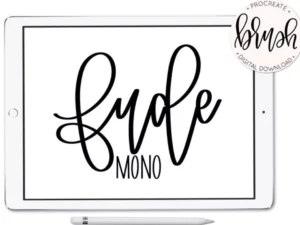 cover image fude mono hand lettering brush pair