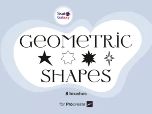 cover image geometric shapes brush set vol 3