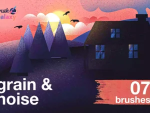 cover image grain noise brush pack