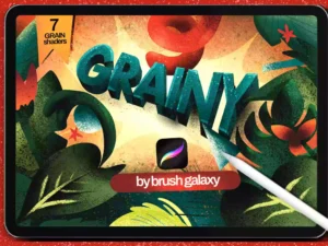 cover image grainy texture brush pack