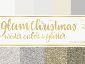 cover image glam christmas procreate paper