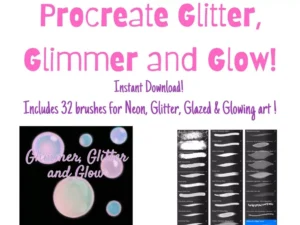 cover image glitter glimmer and glow brushes