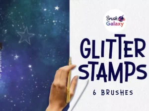 cover image glitter stamps brush set