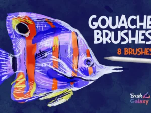 cover image gouache brush pack