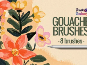cover image gouache brush pack vol 2