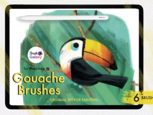 cover image gouache brush set
