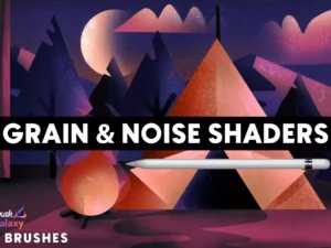 cover image grain noise shaders brush pack