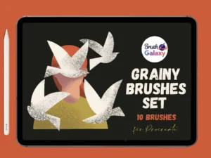 cover image grainy brush pack