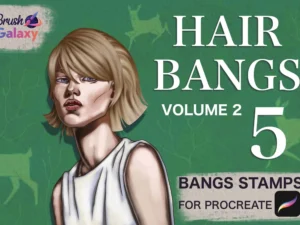 cover image hair bangs brush pack vol 2
