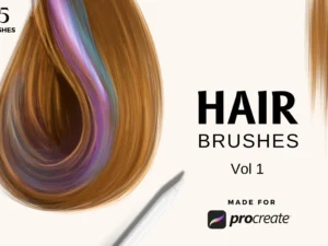 cover image hair brush pack vol 1