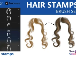 cover image hair stamps brush set