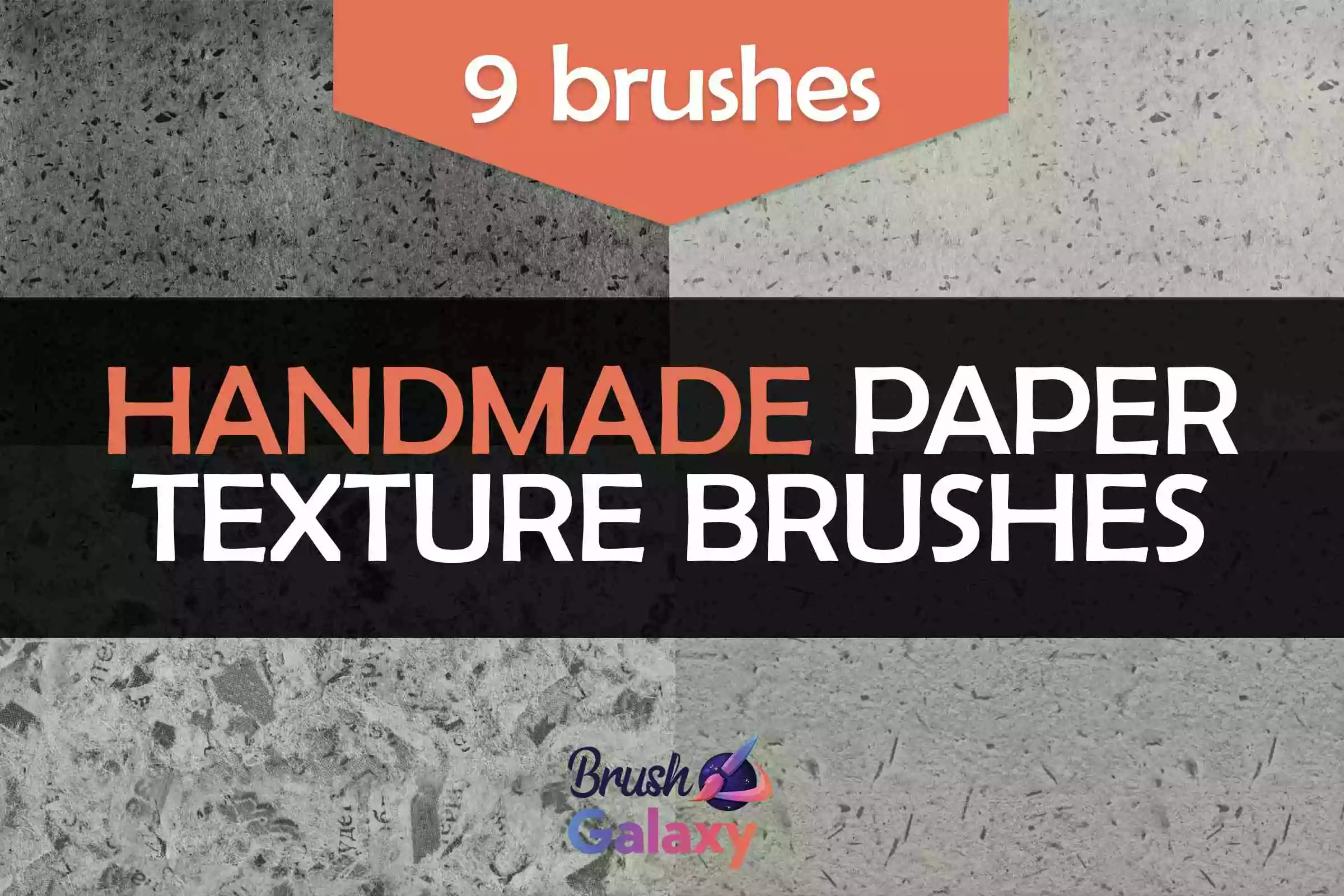 Handmade Paper Texture Brush Set
