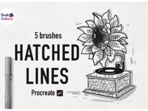 cover image hatched lines brush pack