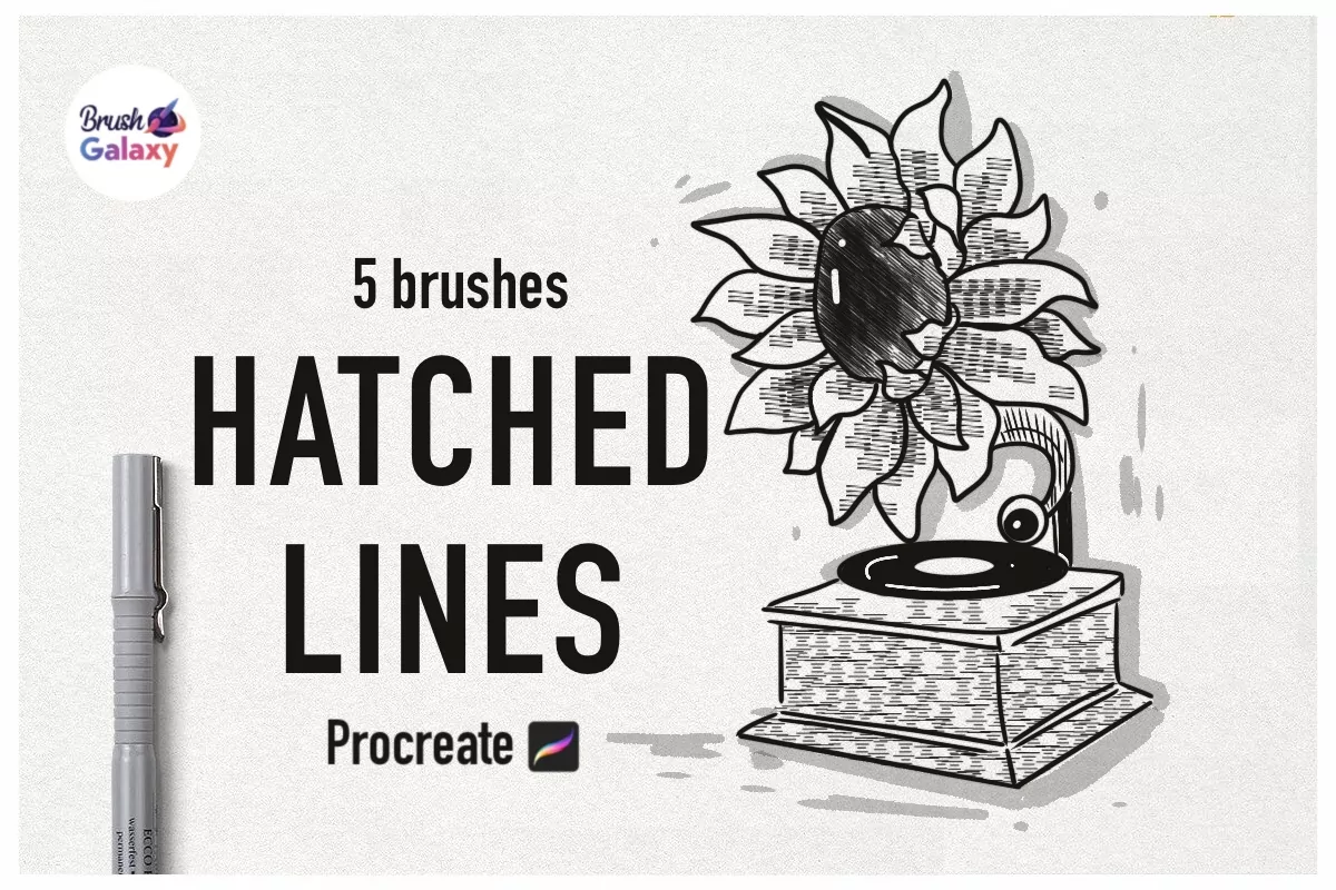 Hatched Lines Brush Pack