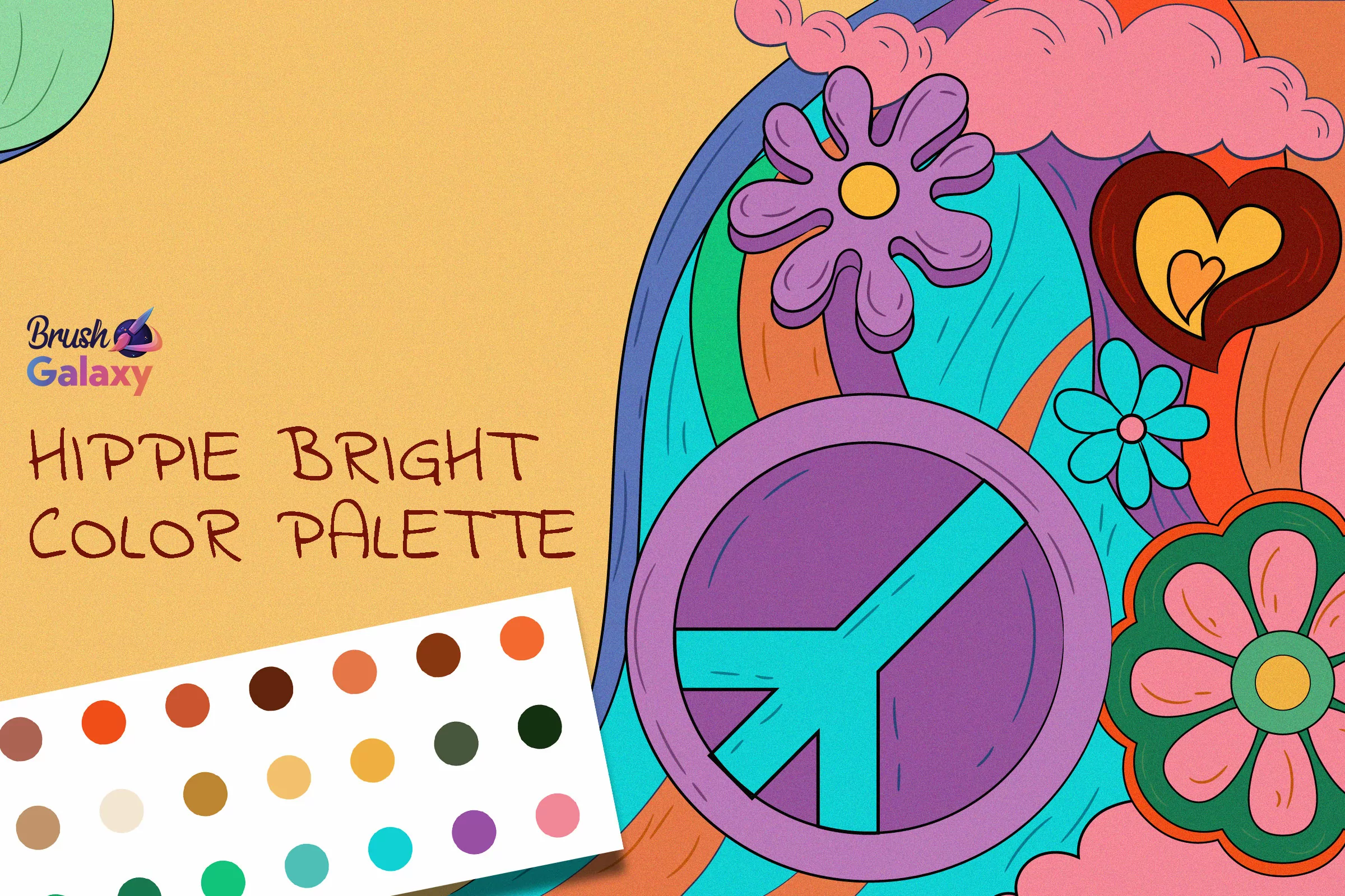Hippie Bright Color Palette