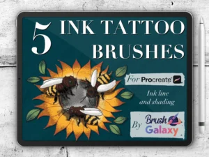 cover image ink tattoo brush pack