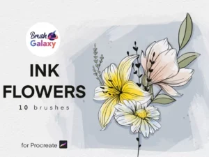 cover image ink flowers stamp set vol 2