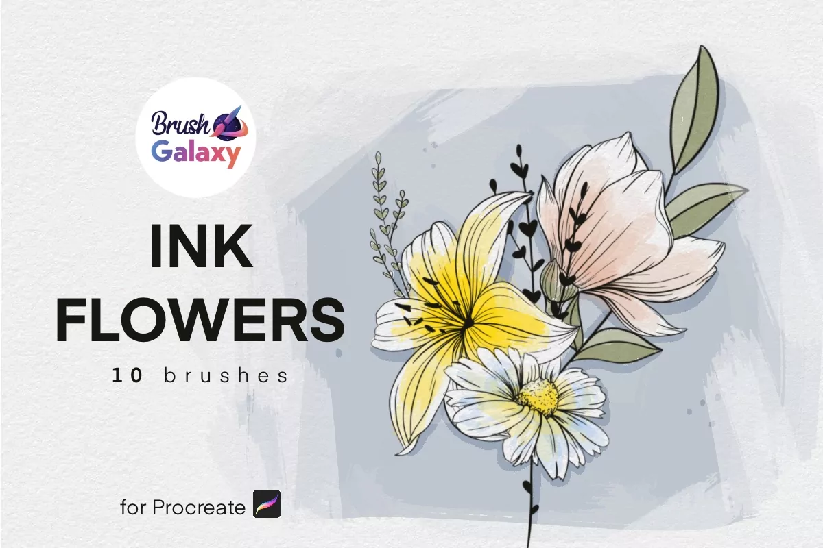 Ink Flowers Stamp Set Vol 2
