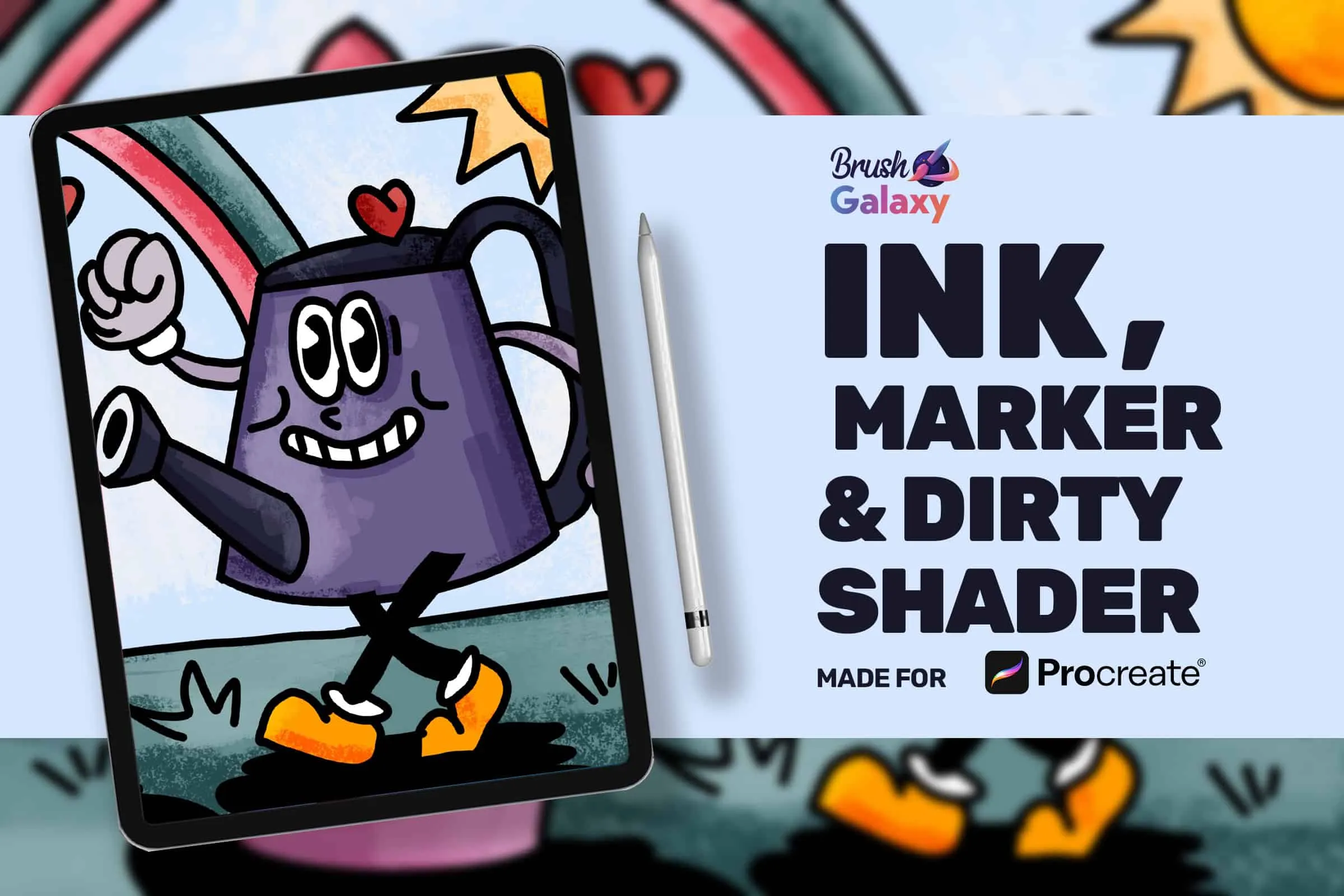 Ink, Marker & Dirty Shader Stamp Set Vol 2