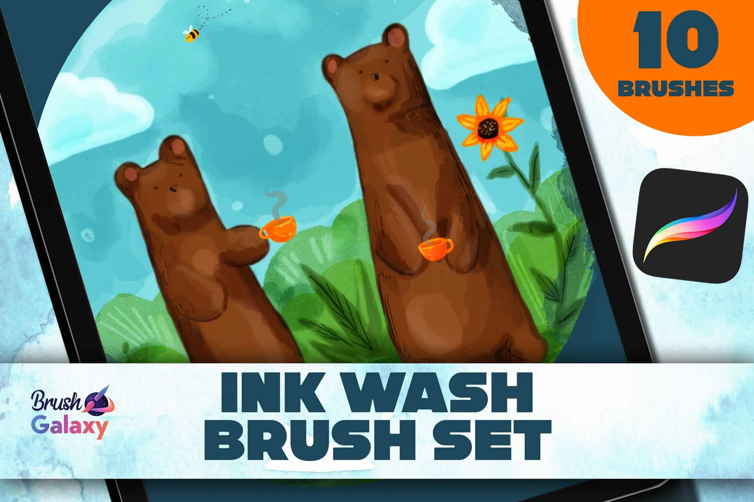 Ink Wash Brush Set