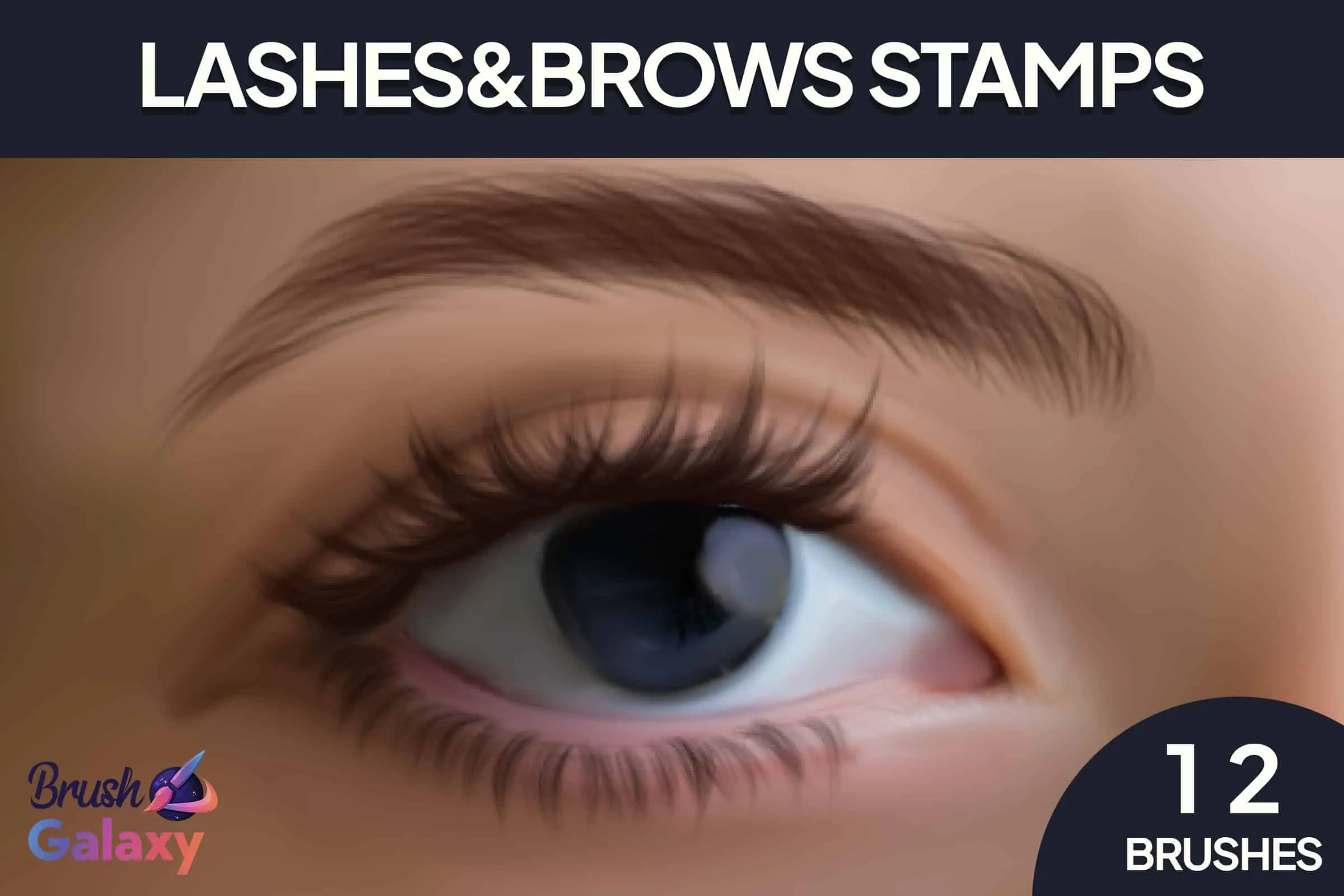 Lashes & Brows Stamps Brush Set