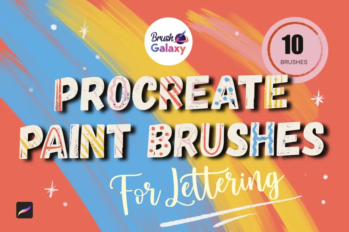 Lettering Paint Brush Set Vol 2