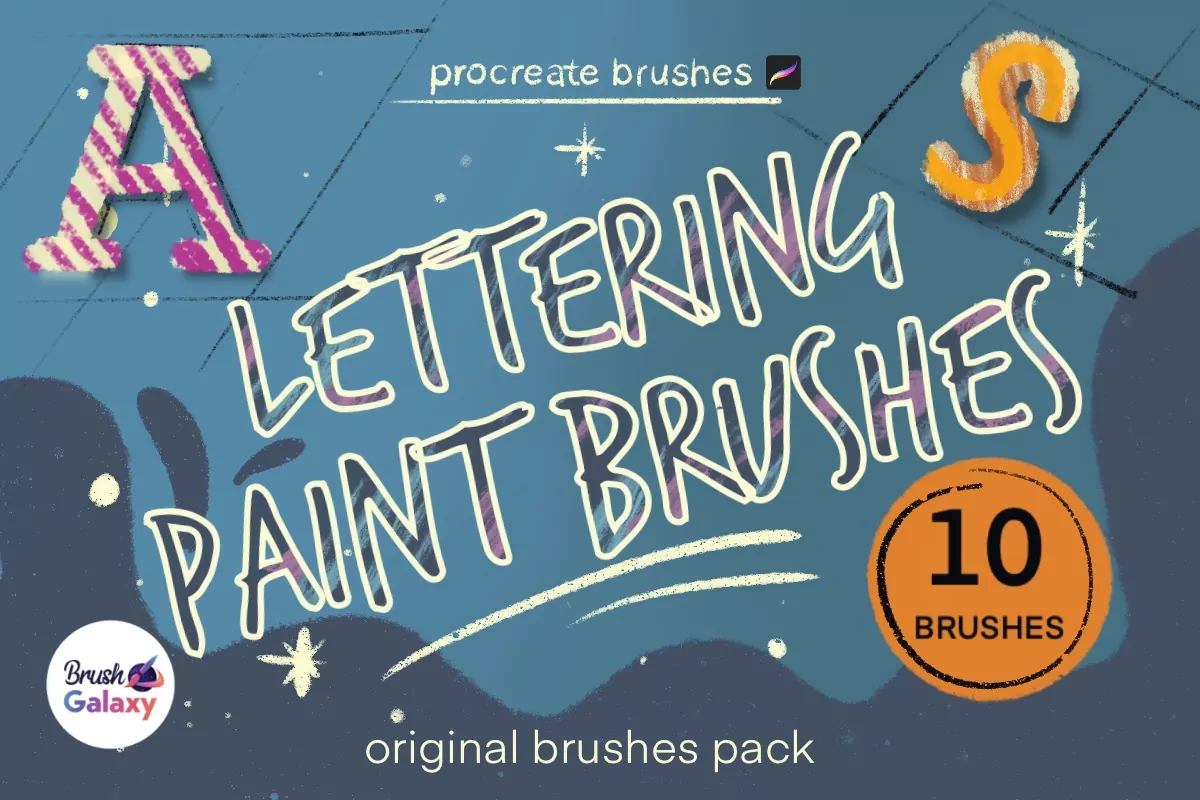 Lettering Paint Brush Set