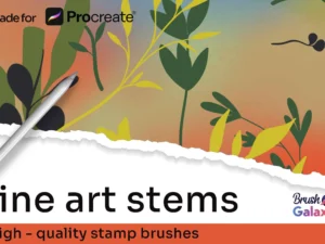 cover image line art stem stamp set vol 2