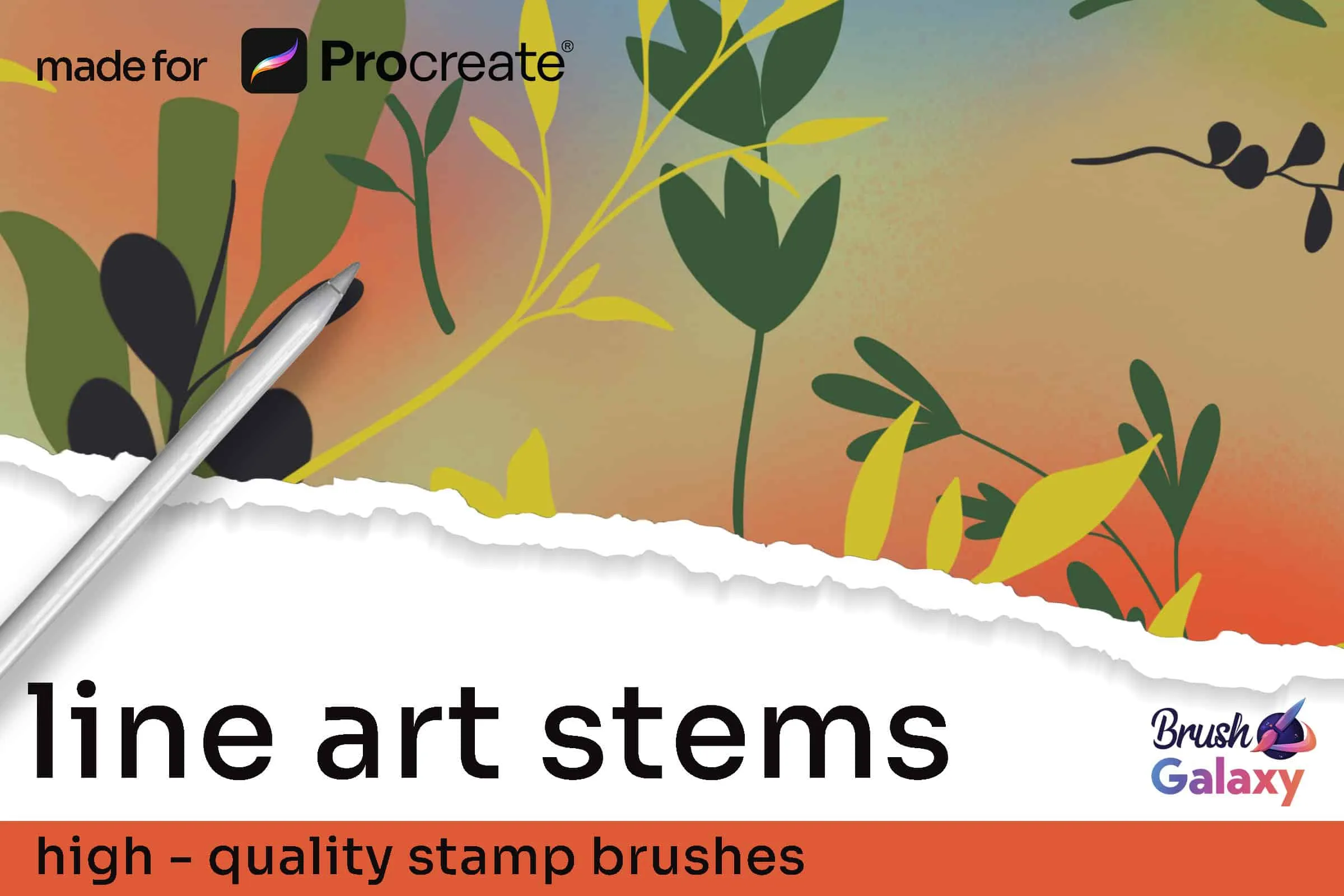 Line Art Stem Stamp Set Volume 2