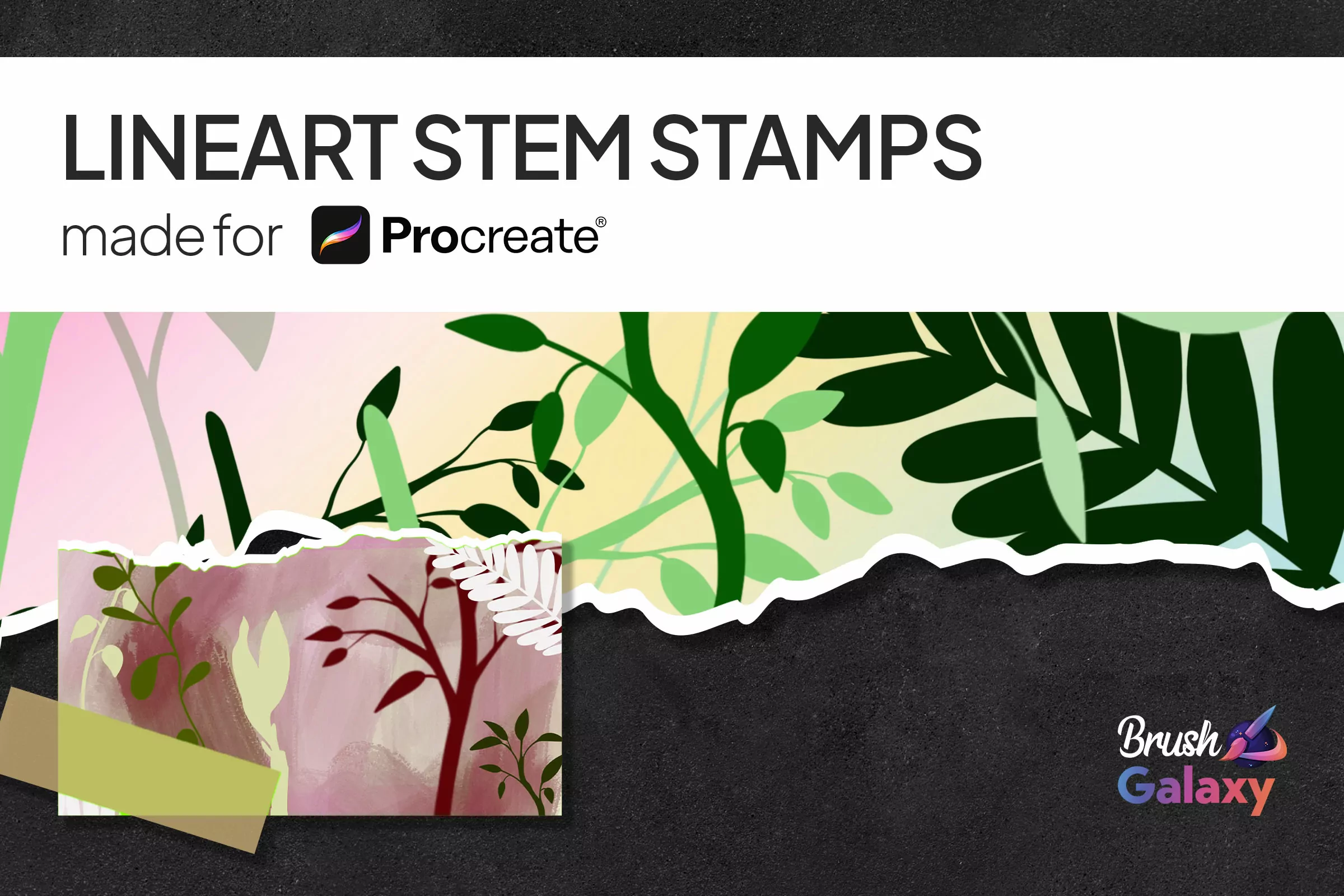 Lineart Stem Stamp Set