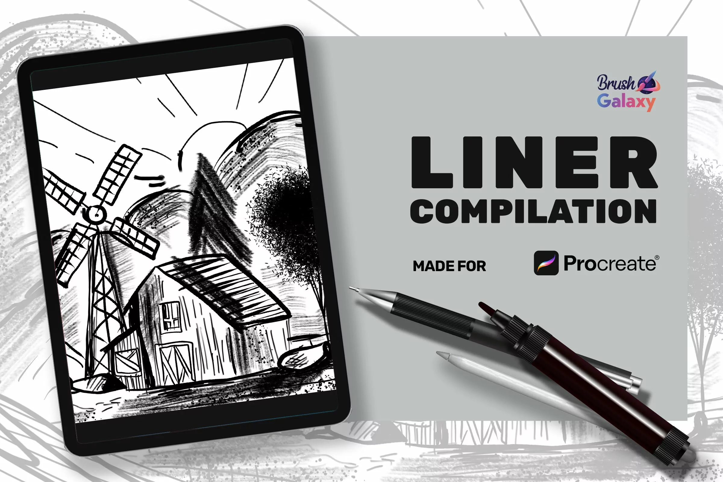 Liner Compilation Brush Pack