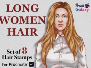 cover image long women hair brush set