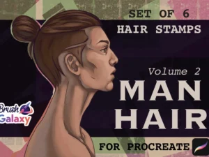 cover image man hair brush pack vol 2