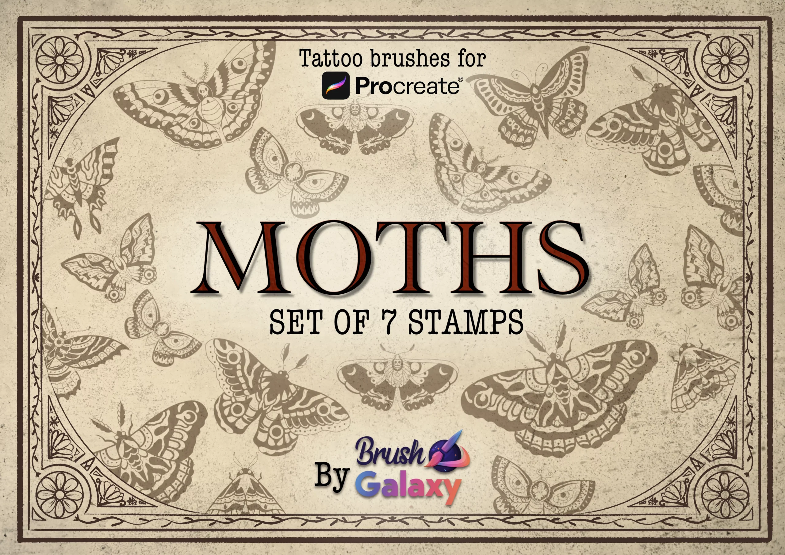 MOTHS Tattoo Stamp Brushes