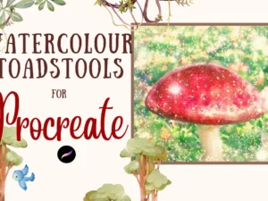cover image magic toadstool watercolour brush set