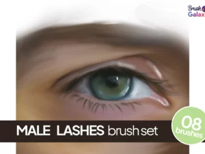 cover image male lashes brush set