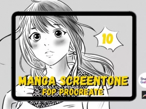 cover image manga screentone brush set