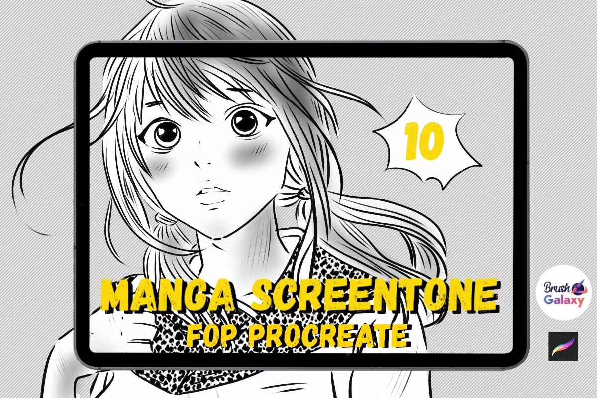 Manga Screentone Brush Set