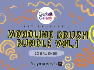cover image monoline brush bundle