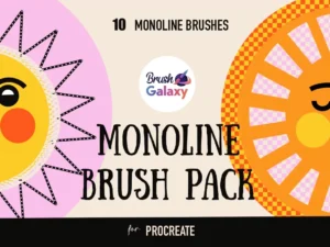 cover image monoline brush pack