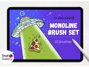 cover image monoline brush set