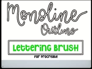 cover image monoline outline brush